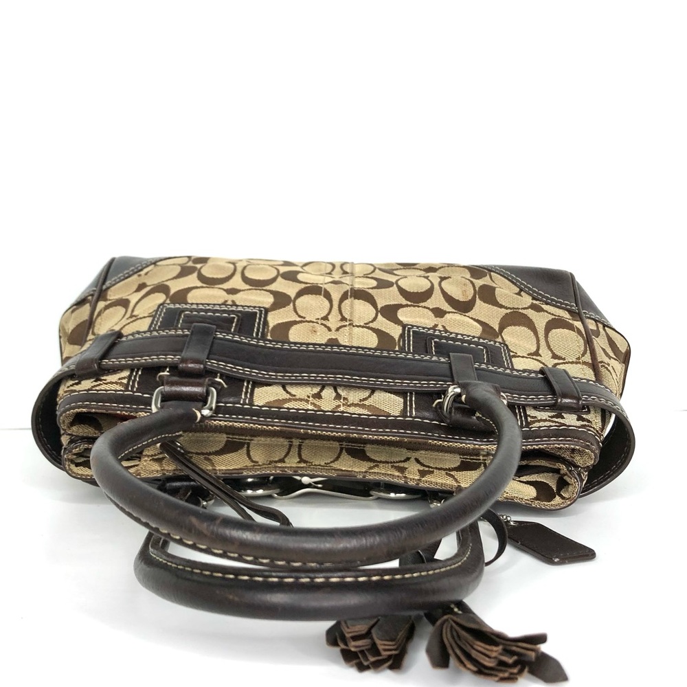 Coach Signature Hampton Canvas Jacquard Tote 10245 - Picture 11 of 15